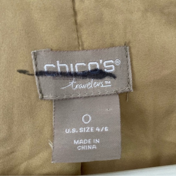 Chico's Travelers Collection Gold Sequined Jacket Size Small - Picture 8 of 9